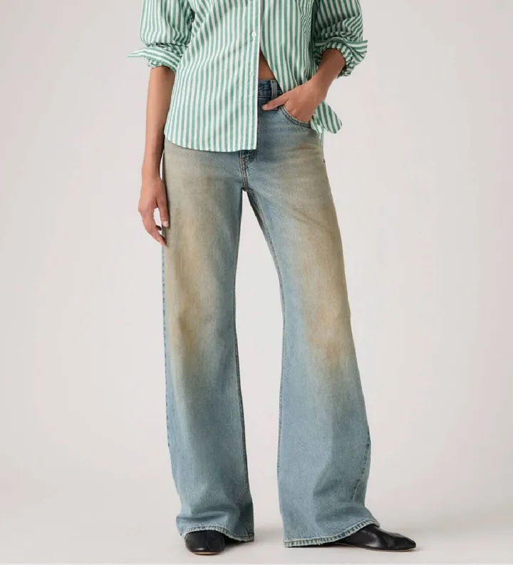 Levi's para mujer. 005DO-0007 Jeans Loose Boot azul (26/31), Casual, Algodón, Denim