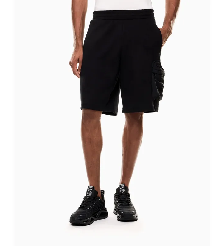 EA7 para hombre. 7M001588_AF12660 Pantalón Athletic Mix negro (S), Casual, Deportivo, Algodón