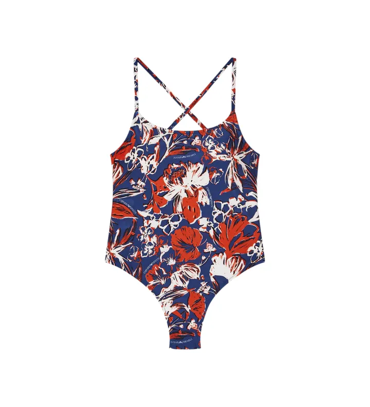 Emporio Armani para mujer. EW000797_AF20242 Bañador Piece azul (L), Beachwear, Poliamida