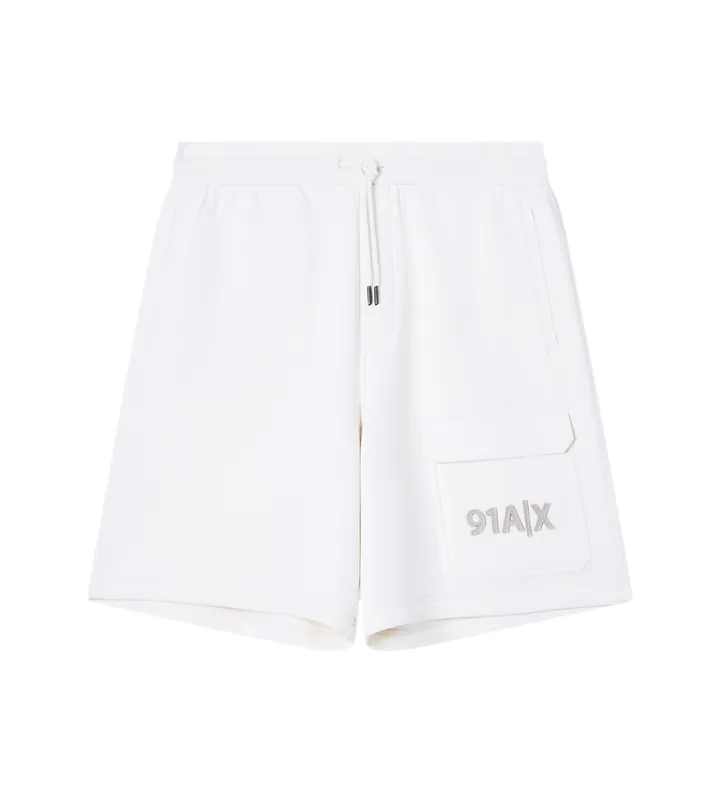 A|X Armani Exchange para hombre. XM002064AF10818U1074 Shorts Casual crema (L), Blanco, Beige, Algodón
