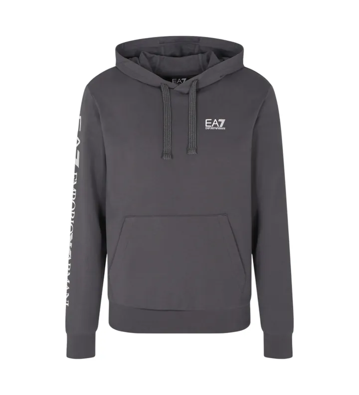 EA7 para hombre. 7M000569_AF13512 Sudadera Logo Series gris (L), Casual, Algodón