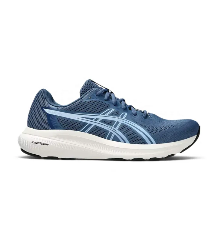 Asics para hombre. 1011C249 Zapatillas Gel Contend 10 azul (40.5), Tela, Plano, 1 a 3cm, Cordones, Casual, Deportivo, Running, Multideporte