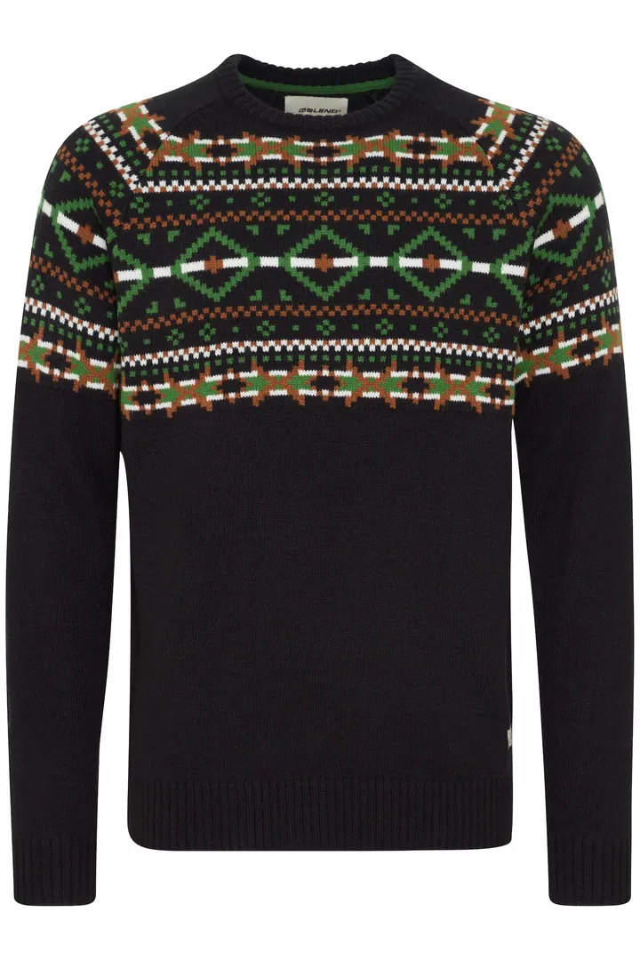 BLEND Jersey 'Nilas' mezcla de colores / negro