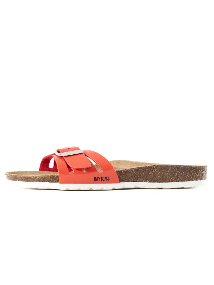 Bayton Zapatos abiertos 'Athena'  rojo claro / negro