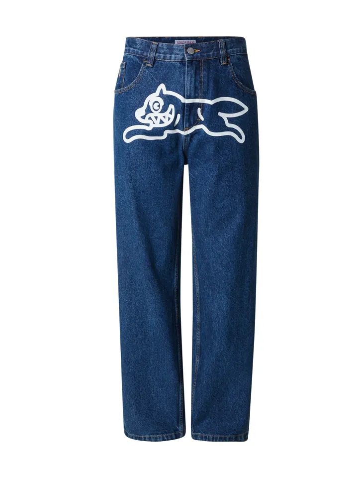 ICECREAM Vaquero azul denim / blanco