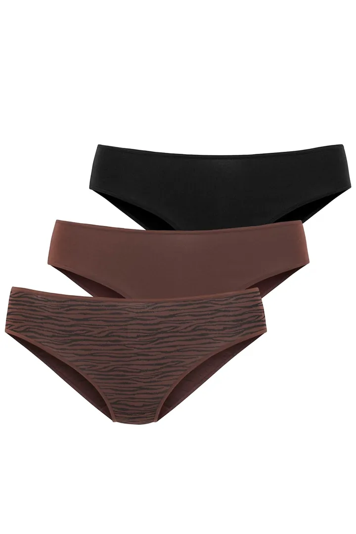 LASCANA Braga marrón oscuro / negro