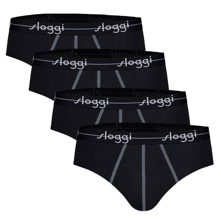 SLOGGI Braga azul ahumado / negro / blanco