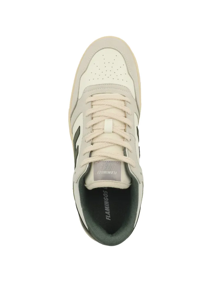Flamingos' Life Zapatillas deportivas bajas 'Saline' crema / verde / offwhite