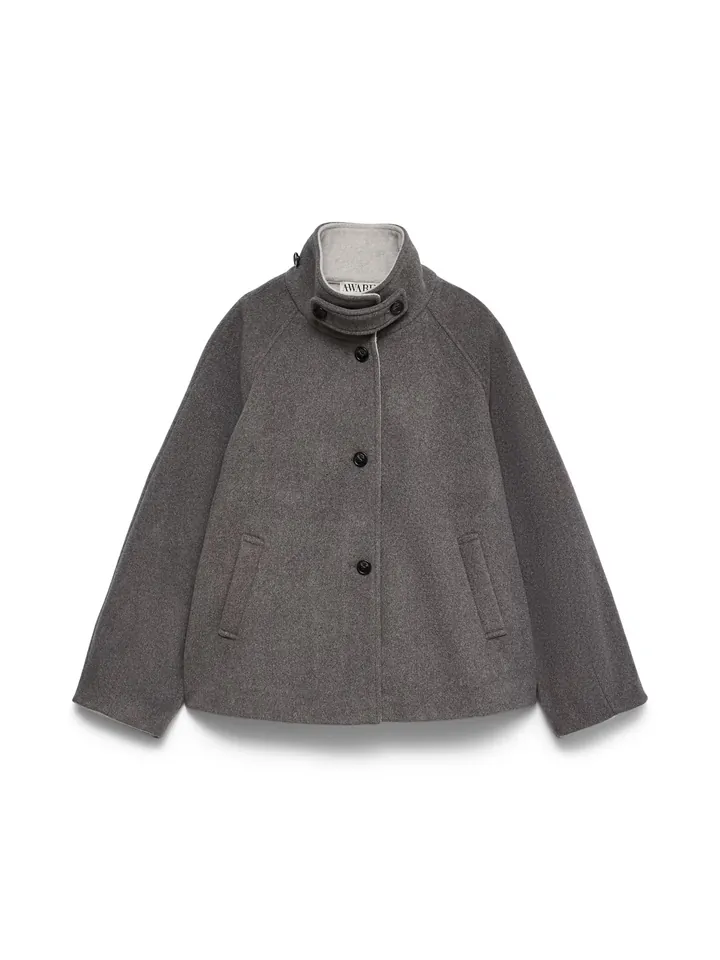 VERO MODA Chaqueta de entretiempo 'AWMaeve' gris moteado
