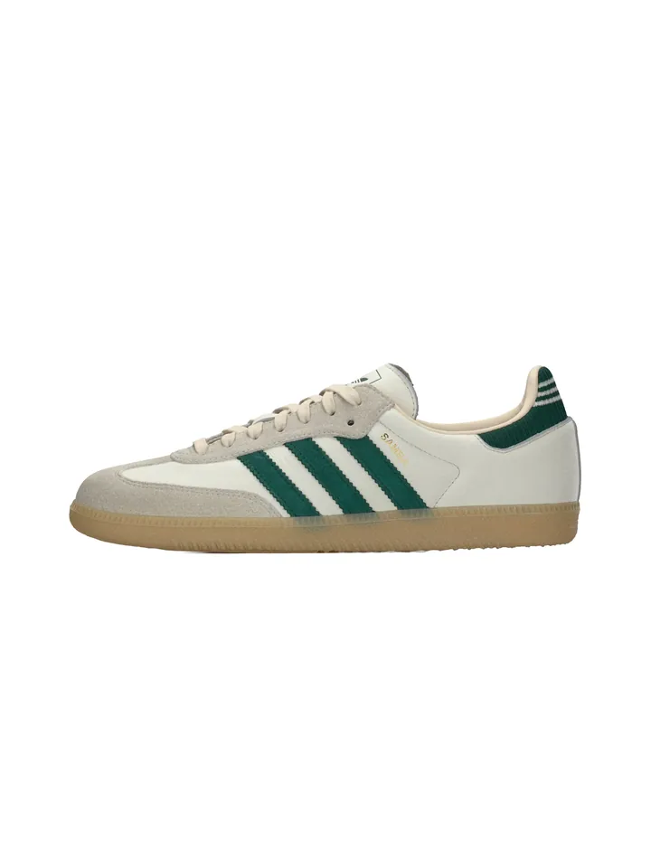 ADIDAS ORIGINALS Zapatillas deportivas bajas 'Samba' piedra / verde oscuro / offwhite