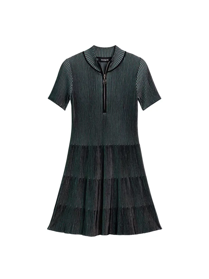 Desigual Vestido  gris / verde