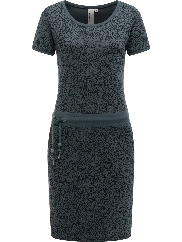 Ragwear Vestido de verano 'Baomi Zoo Youmodo' gris / negro
