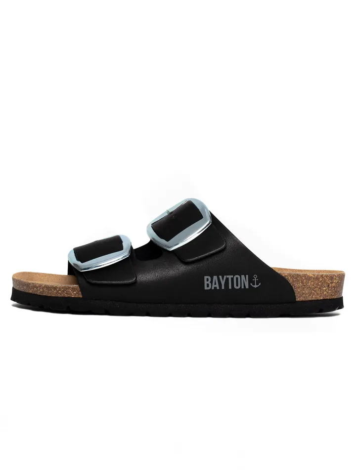 Bayton Zapatos abiertos 'Alicante' gris claro / negro