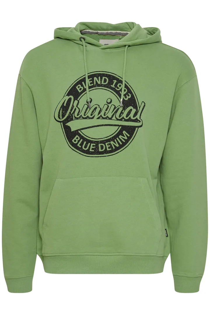 BLEND Sudadera verde / negro