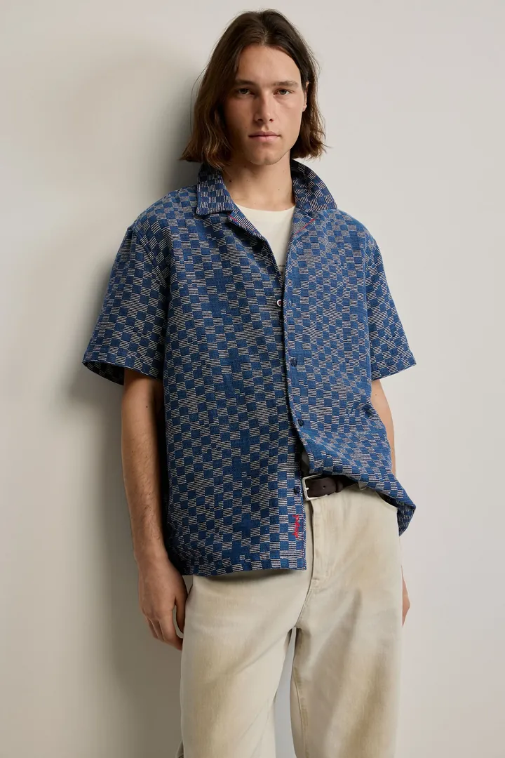 Desigual, Camisa cuadros azules, Hombre, Algodon, Azul, L