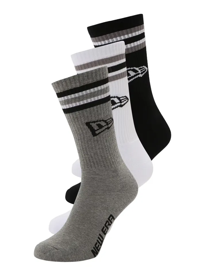 NEW ERA Calcetines gris / negro / blanco