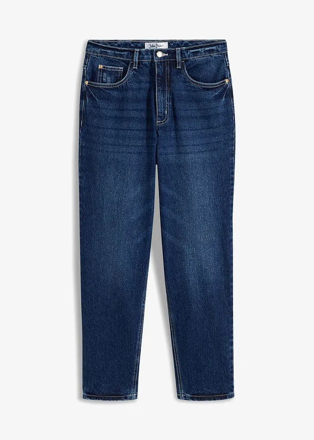 Vaqueros mom, high waist, low stretch, cropped