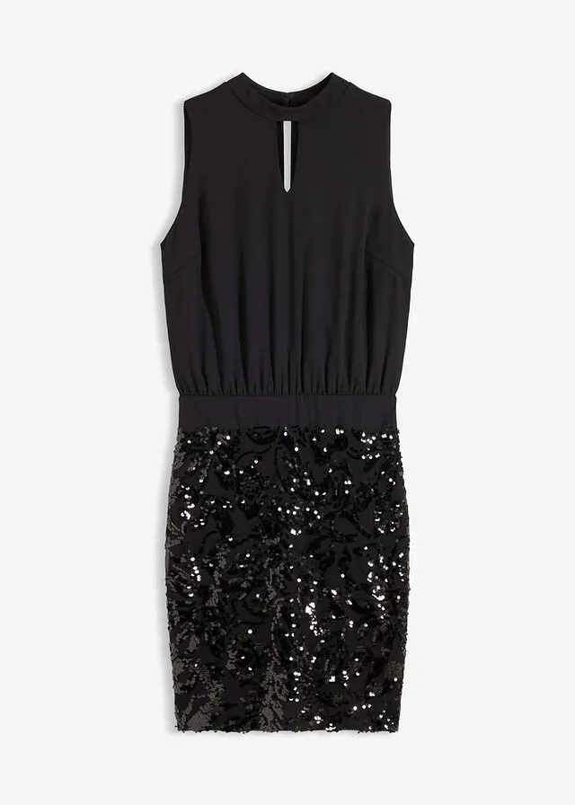 Vestido midi con lentejuelas