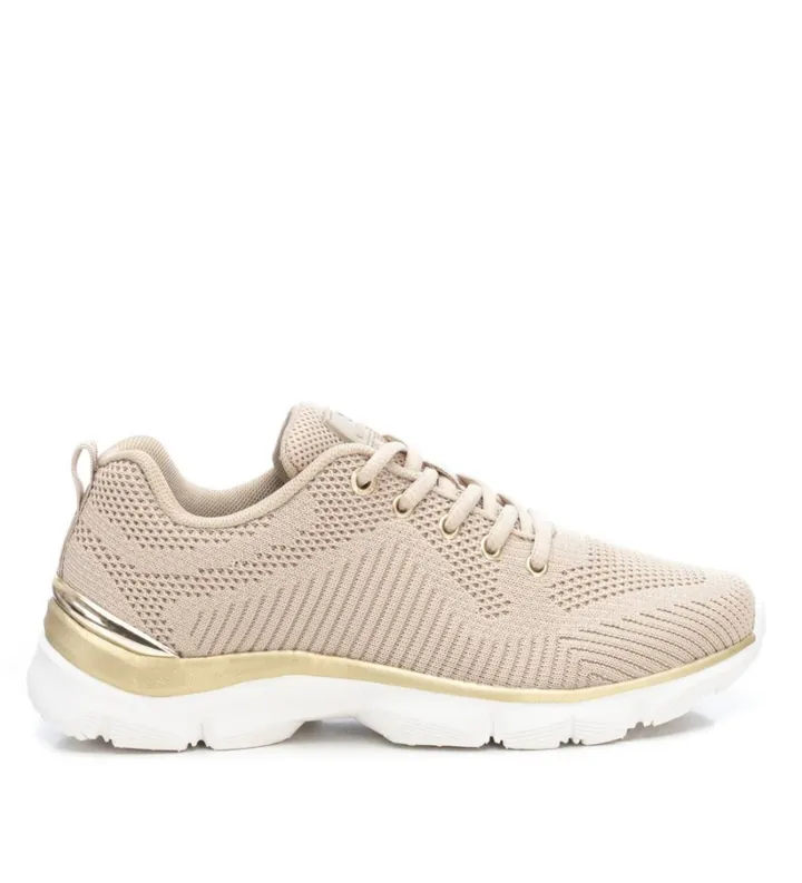 Xti para mujer. 14245203-BEIGE Zapatillas 142452 beige (35), Tela, Plano, Cordones, Casual