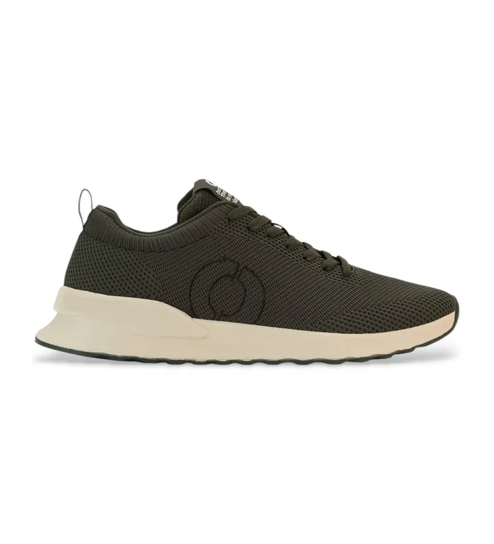ECOALF para hombre. MCMSHSNCONDEYR28S25-102 Zapatillas de punto Conde verde (41), Plano, Cordones, Casual, Sostenible, Poliéster reciclado