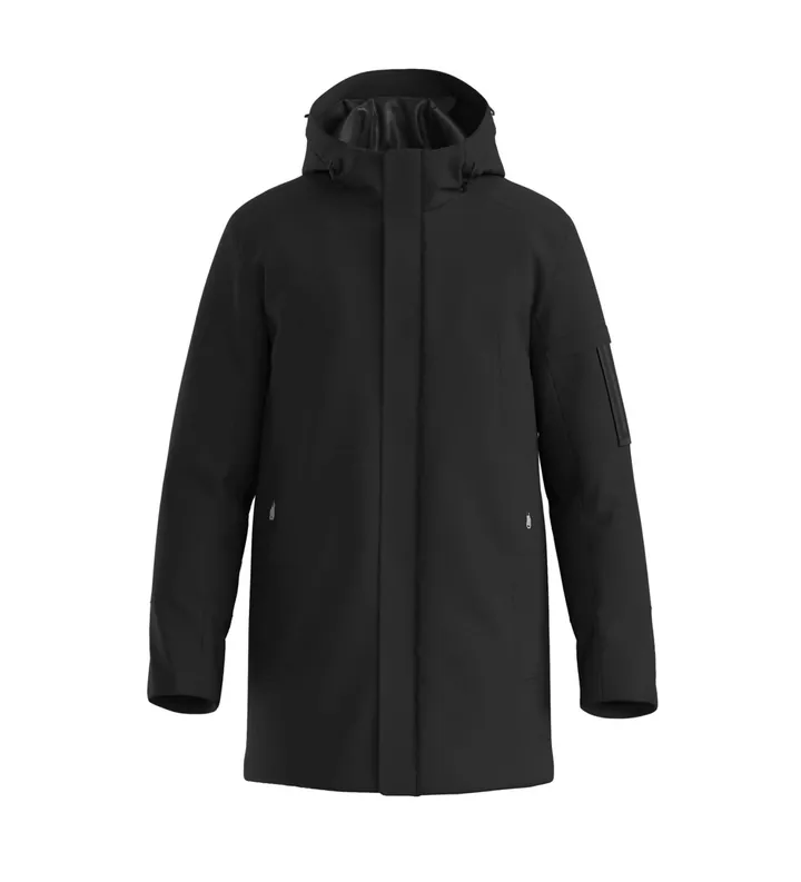 BOSS para hombre. 50544563 Parka Hexatech negro (XXL), Casual, Poliéster