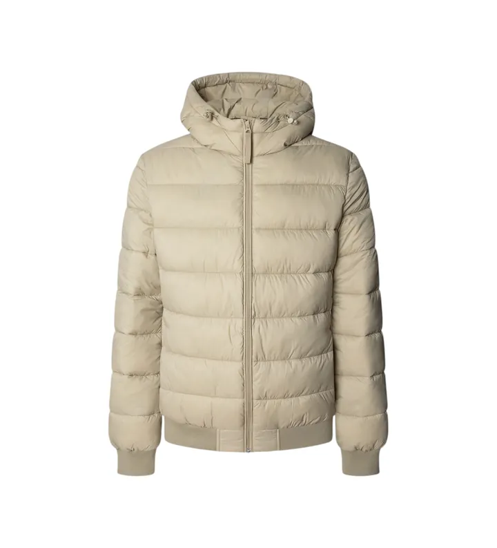 Pepe Jeans para hombre. PM4027187 Chaqueta Puffer beige (L), Casual, Poliéster
