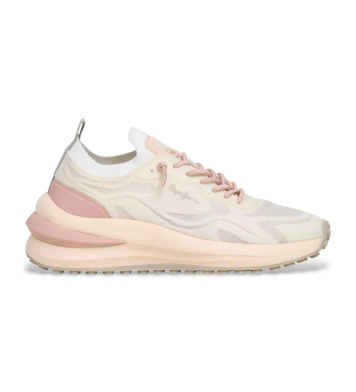 Pepe Jeans para mujer. PLS600052 Zapatillas Winslow Fresh rosa (36), Plano, Cordones, Casual