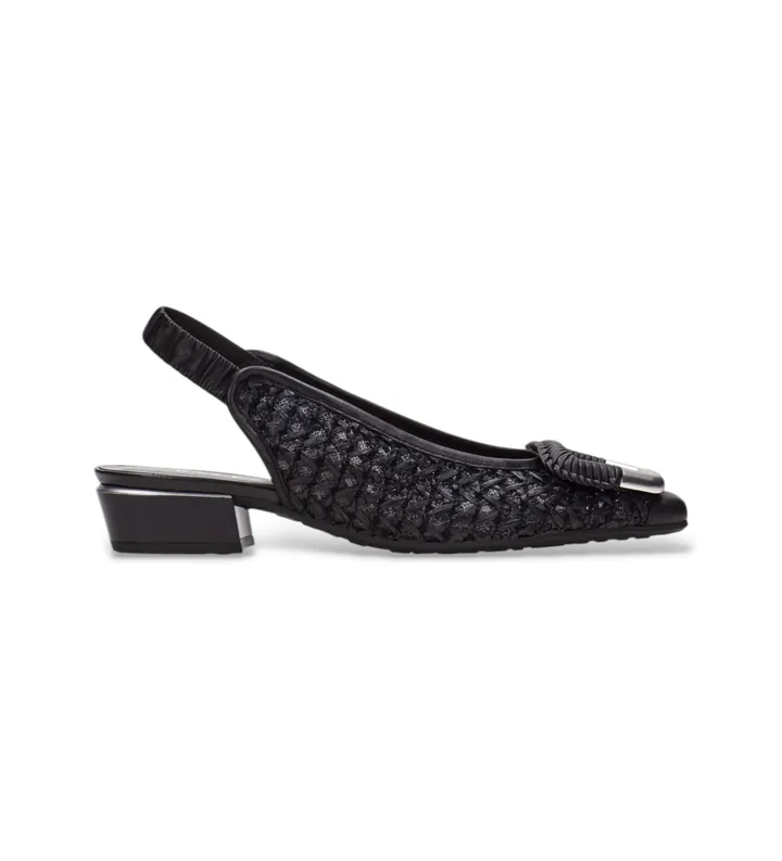 Hispanitas para mujer. RHV264658 Zapatos Azucena negro (36), Piel, Plano, 1 a 3cm, Ninguno, Casual, Fiesta, Clásico