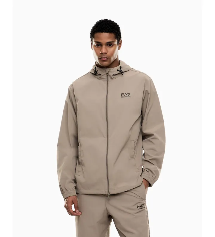 EA7 para hombre. 7M001283_AF13190 Chaqueta Core Identity Regular beige (3XL), Casual, Deportivo, Poliamida