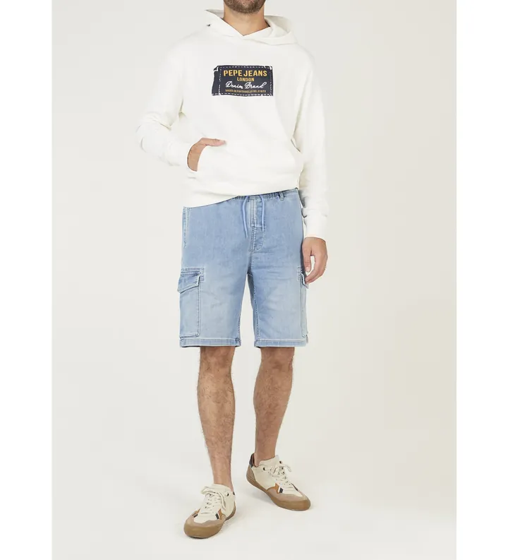 Pepe Jeans para hombre. PM80000452UG Shorts Alex azul (28), Casual, Algodón, Denim