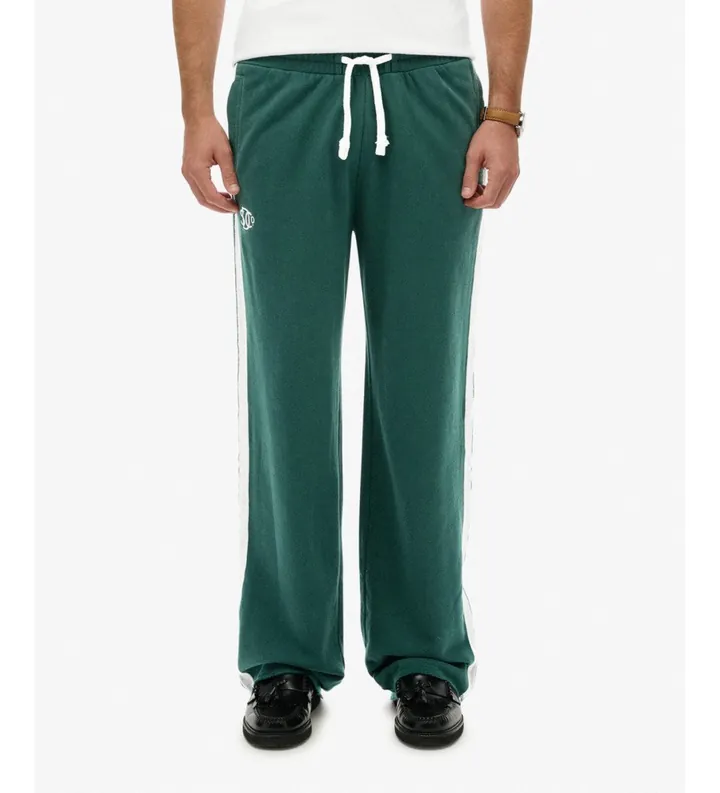 Superdry para hombre. M7011426A Pantalón Jogger Athletic Fives verde (S), Casual, Algodón