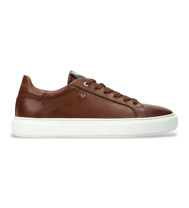 Martinelli para hombre. 1738-2950ZY Zapatillasde Piel Hastings marrón (39), 3 a 5cm, Cordones, Casual