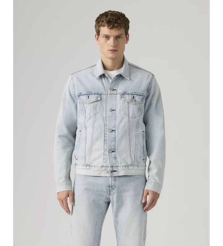Levi's para hombre. 72334-0775 Chaqueta The Trucker azul (L), Casual, Algodón
