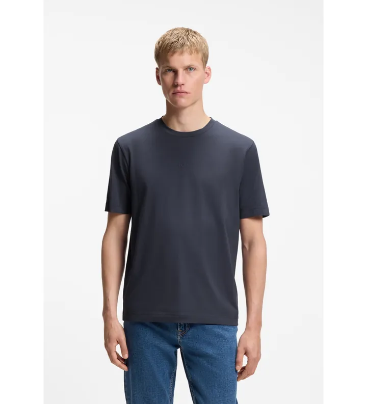 BOSS para hombre. 50473278 Camiseta TChup marino (L), Casual, Algodón, Manga corta