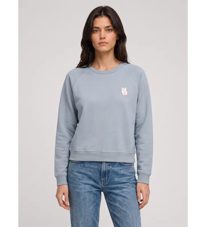 BA&SH para mujer. 1H26SWIN Sudadera Swing azul claro (36), Casual, Algodón