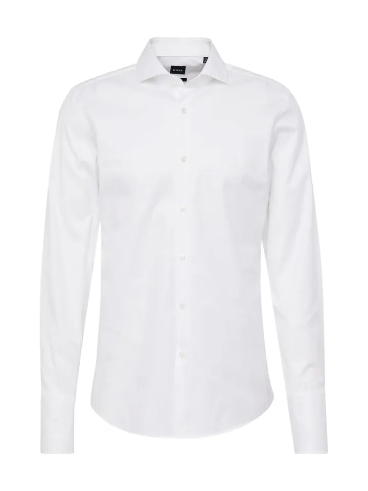 BOSS Camisa de negocios ' H-Hank ' blanco