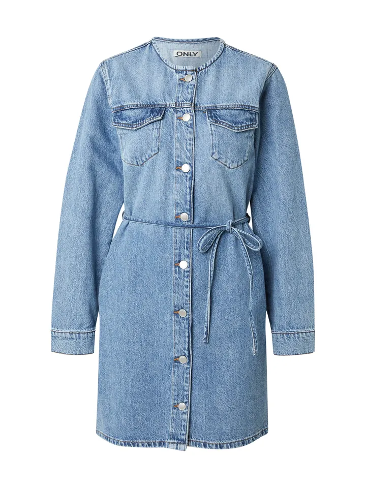 ONLY Vestido camisero 'ONLMinnie' azul denim