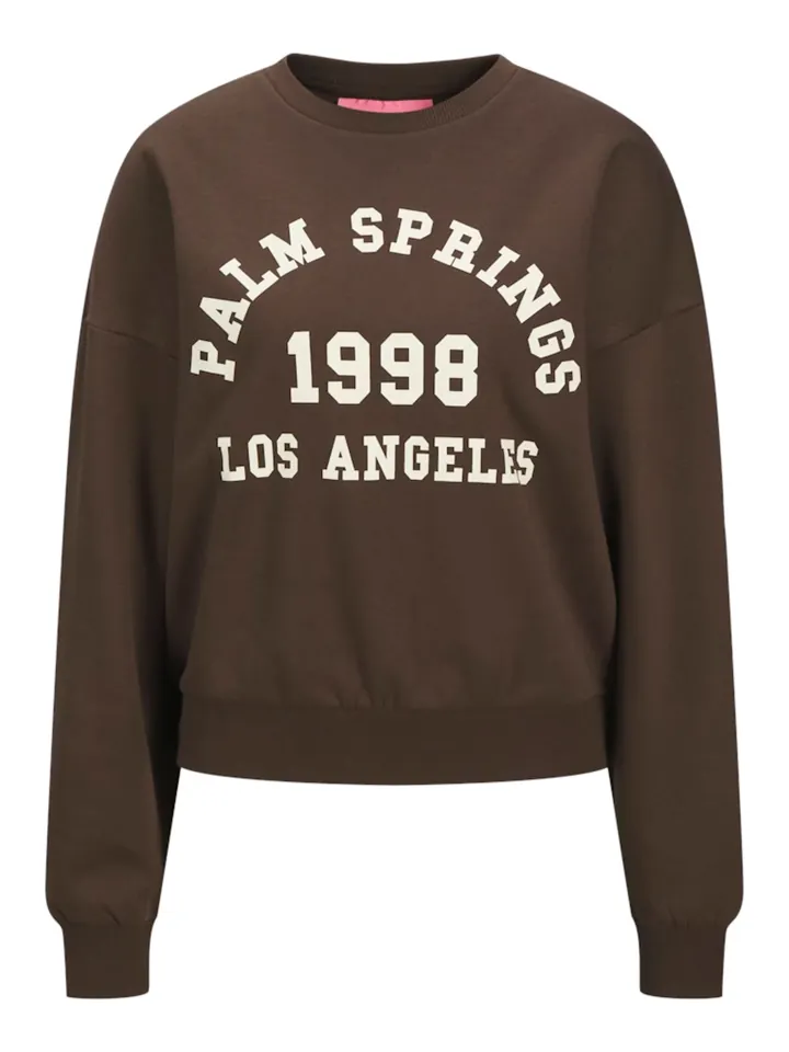 JJXX Sudadera 'JXMERLE' marrón oscuro / offwhite