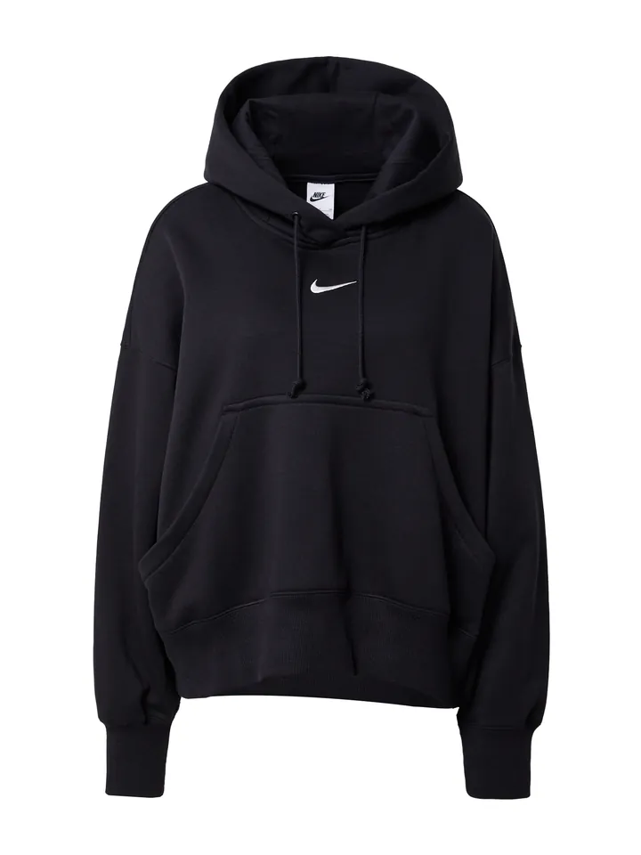 Nike Sportswear Sudadera 'Phoenix Fleece'  negro / blanco
