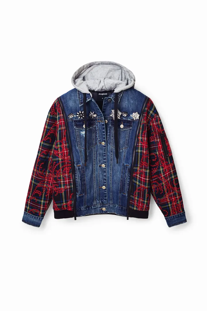Desigual, Chaqueta vaquera híbrida, L