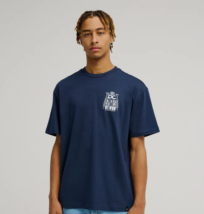 DC Screw It - Camiseta de manga corta Azul Hombre