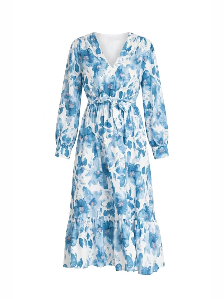 Figl Vestido 'M1140' azul / blanco