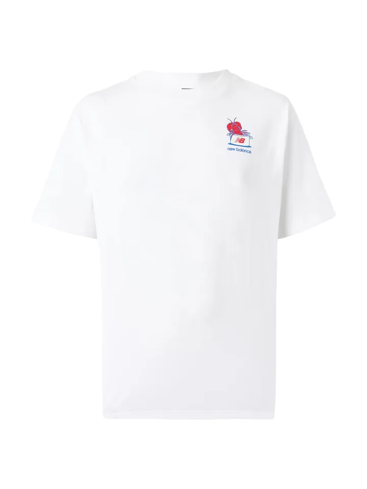 new balance Camiseta navy / azul real / rojo claro / blanco