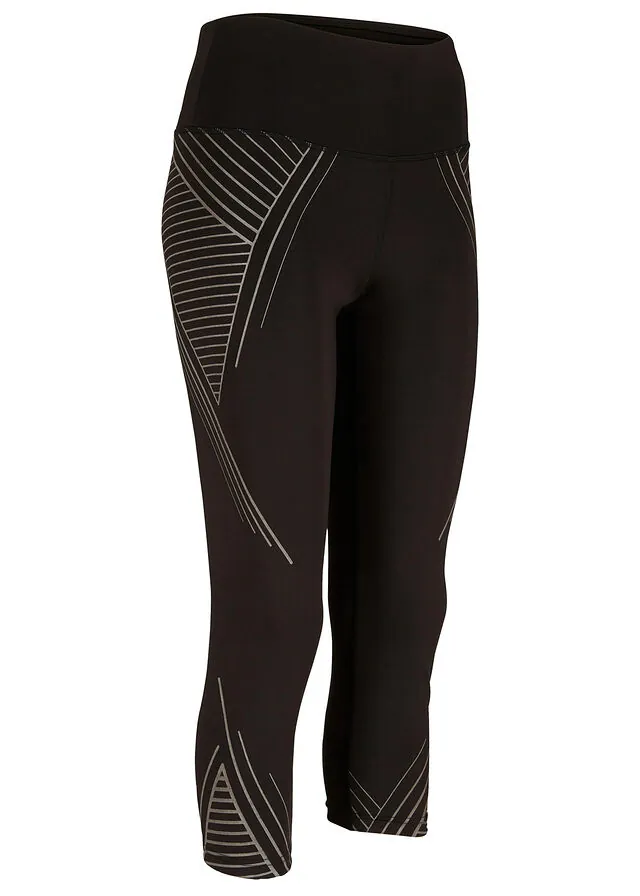 Leggings deportivos con bolsillos, largo 3/4