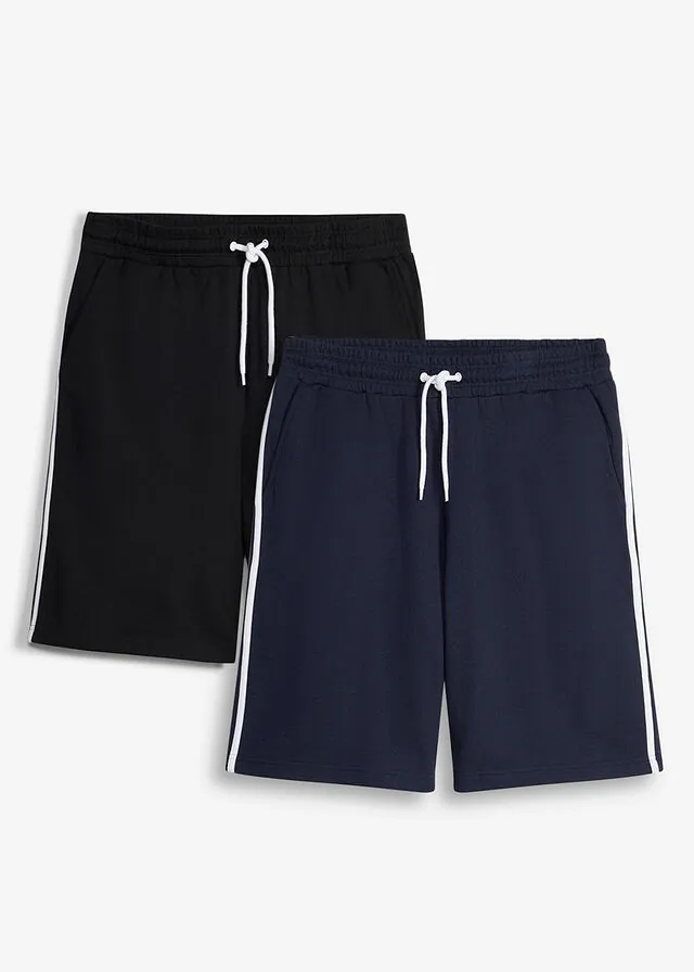 Bermudas de chándal con corte holgado (2 unidades)