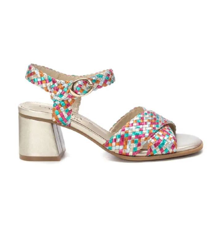 Carmela para mujer. 16219205-MULTICOLOR Sandalias de piel 162192 multicolor (36), 3 a 5cm, Hebilla, Casual, Fiesta