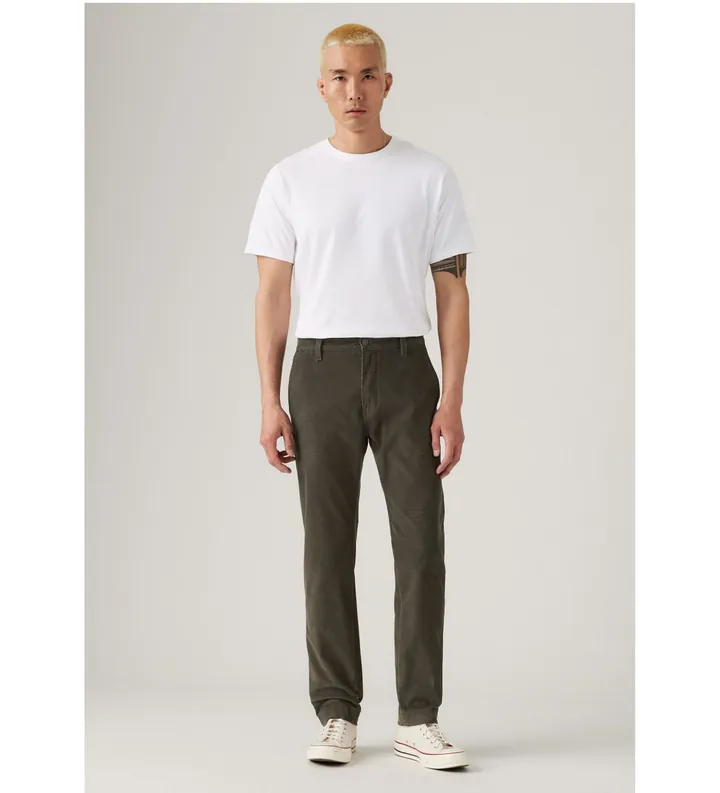Levi's para hombre. 17196-0177 Pantalón Chino Standard verde (30/32), Casual, Algodón