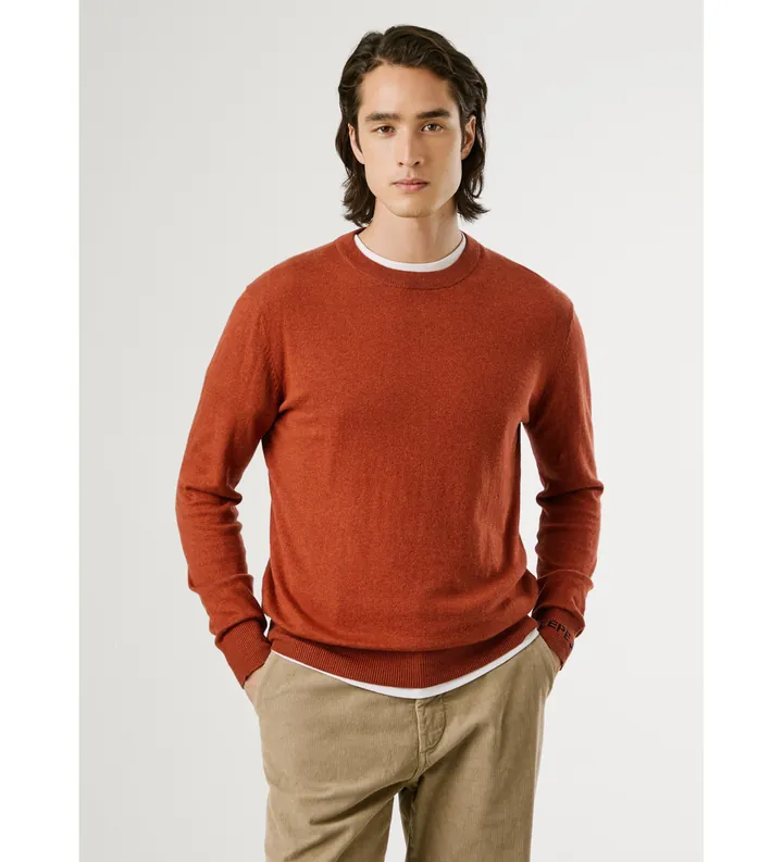 Pepe Jeans para hombre. PM7000013 Jersey Andre rojo (L), Casual, Algodón