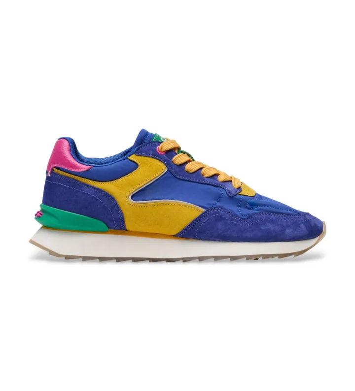 HOFF para mujer. 12602016 Zapatillas de Piel City Dopamine azul (35), Plano, 1 a 3cm, Cordones, Casual