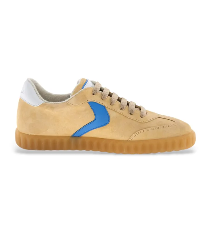 Voile blanche para mujer. 2018630 Zapatillas de Piel Ines beige (36), Plano, Cordones, Casual